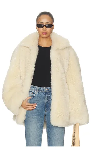Maeve Shearling Jacket in Cream. - size L (also in M, S, XS) - Ducie - Modalova