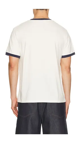 Plus Star Flock Printed Ringer Tee in . Taglia L. Also in S, XL/1X - Duke + Dexter - Modalova