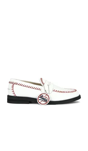Mocasín wilde en color blanco talla 12 (también en 8, 9) - Duke + Dexter - Modalova
