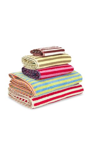 Set of 5 stripe towels in color beauty: size all - Dusen Dusen - Modalova