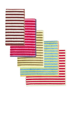 Set Of 5 Stripe Towels in - Dusen Dusen - Modalova