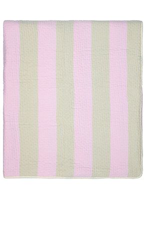 Warm Stripe Queen Coverlet in Pink - Dusen Dusen - Modalova