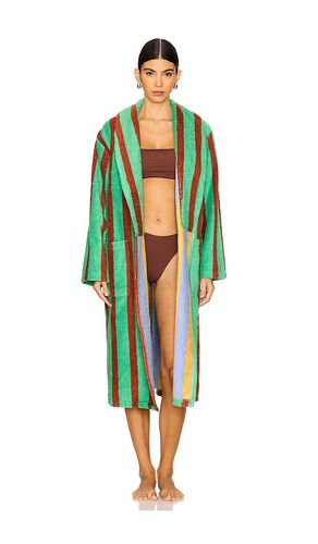 Stripe Bathrobe in Green,Tan. - size 1X (also in L, M, S, XL, XS) - Dusen Dusen - Modalova