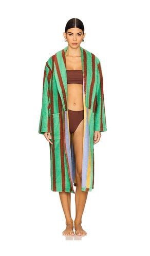 Stripe Bathrobe in Green,Tan. - size M (also in XS) - Dusen Dusen - Modalova