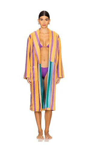 Stripe Bathrobe in Orange,Purple. - size 1X (also in L, M, S, XL, XS) - Dusen Dusen - Modalova