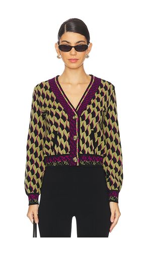 Bryant Cardigan in Olive, Purple. - size L (also in S) - Diane von Furstenberg - Modalova
