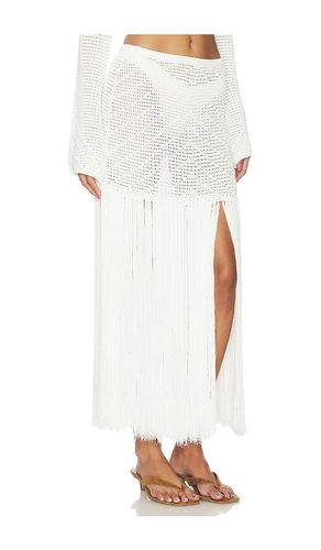Falda maxi edna en color ivory talla L (también en M, S) - DEVON WINDSOR - Modalova