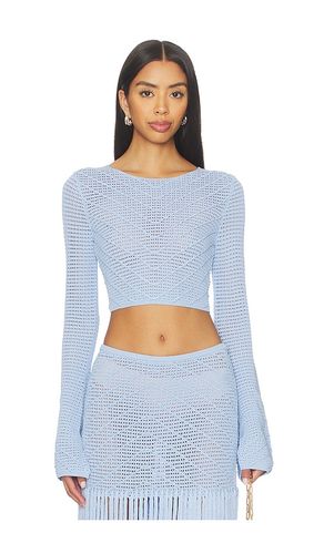 Erin Longsleeve Top in Baby Blue. - size M (also in XS) - DEVON WINDSOR - Modalova
