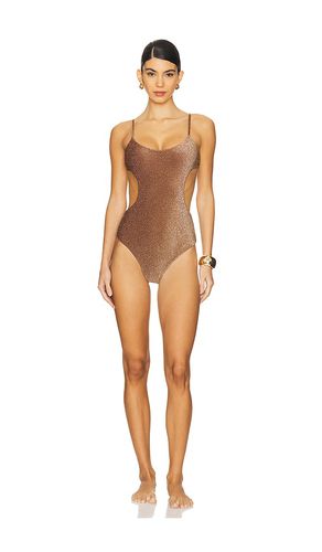 Kalani Full Piece Swimsuit in Chocolate. - size M (also in S) - DEVON WINDSOR - Modalova