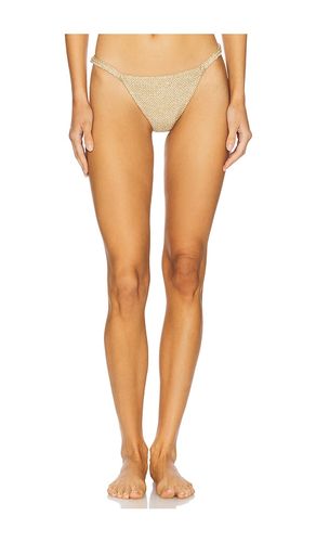 Zack Bikini Bottom in Metallic Gold. - size L (also in XL) - DEVON WINDSOR - Modalova