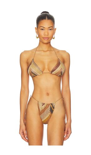Winona Triangle Bikini Top in Tan. - size L (also in XS) - DEVON WINDSOR - Modalova