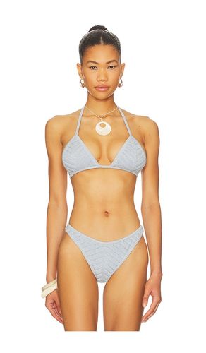 Lucinda Triangle Bikini Top in Baby Blue. - size L (also in M) - DEVON WINDSOR - Modalova