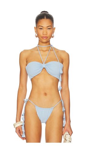 Eleanor Halter Bikini Top in Baby Blue. - size L (also in M) - DEVON WINDSOR - Modalova