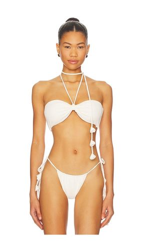 Eleanor Halter Bikini Top in Ivory. - size L (also in M, S, XS) - DEVON WINDSOR - Modalova