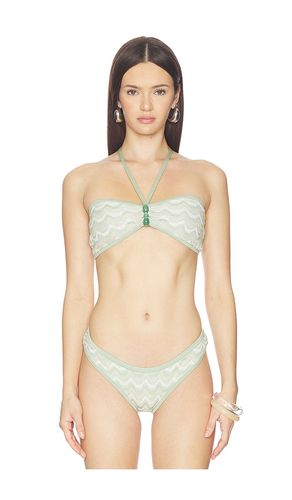 Portia Halter Bikini Top in Green. - size L (also in M, S) - DEVON WINDSOR - Modalova