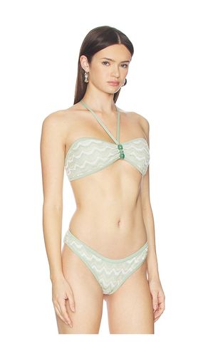 Portia Halter Bikini Top in Green. - size S (also in M, L) - DEVON WINDSOR - Modalova