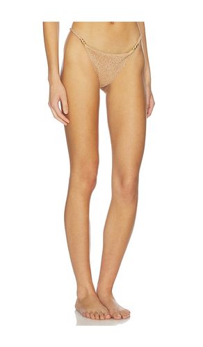 Zack Bikini Bottom in Metallic Gold. - size L (also in M, XL) - DEVON WINDSOR - Modalova