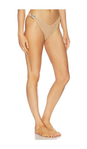 Helen Bikini Bottom in Metallic Gold. - size L (also in M, S, XL) - DEVON WINDSOR - Modalova