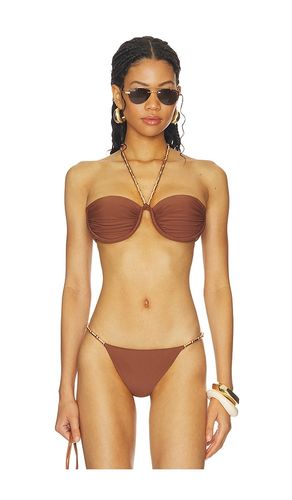 Giana Bikini Top in Brown. - size L (also in M, S, XL, XS) - DEVON WINDSOR - Modalova