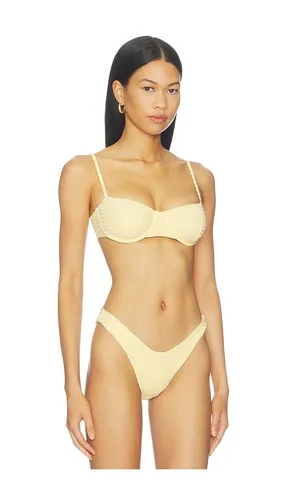 Laurel Bikini Top in Yellow. - size M (also in S, XS) - DEVON WINDSOR - Modalova