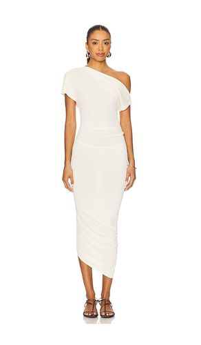 Lian Twist Midi Dress in Ivory. - size L (also in M, S, XL) - EAVES - Modalova