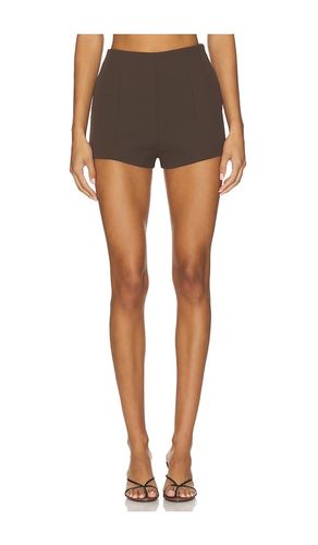 Naftali Crepe Mini Shorts in Chocolate. - size L (also in M, S, XL, XS, XXS) - EAVES - Modalova