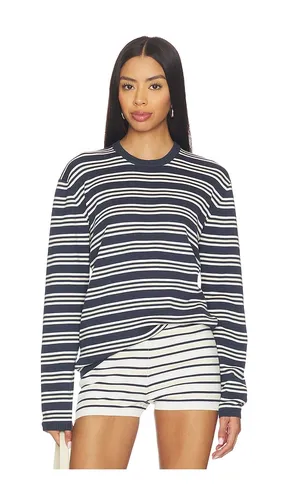 Cydnee Striped Oversized Sweater in Navy,White. - size XS (also in XXS, S, L, XL) - EAVES - Modalova