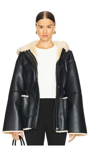 Santiago Faux Leather Coat in Black. - size L (also in M, S, XL, XS, XXS) - EAVES - Modalova