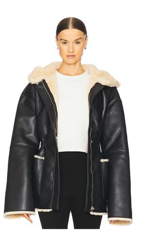 Santiago Faux Leather Coat in Black. - size L (also in M, S, XL, XXS) - EAVES - Modalova