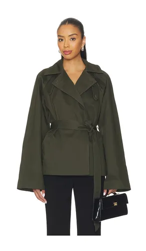 Yuna Crop Trench in Olive. - size L (also in XS) - EAVES - Modalova