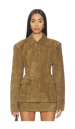 Aina Suede Cinched Jacket in . Size L. Also in S, XS - EAVES - Modalova
