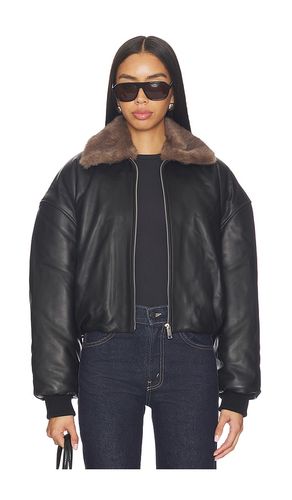 Norna Leather Bomber Jacket in . Size M. Also in XL, XS, XXS - EAVES - Modalova