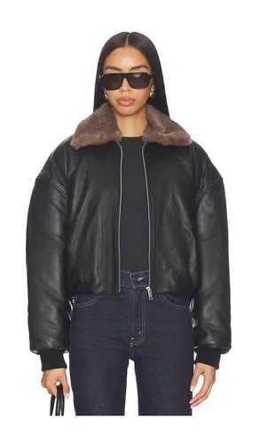 Norna Leather Bomber Jacket in . Size XL. Also in XXS - EAVES - Modalova