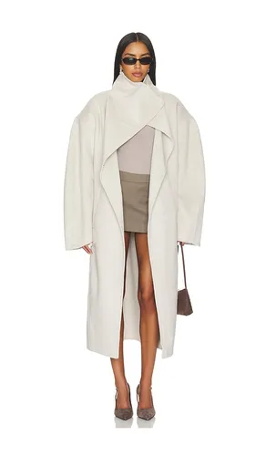 Nora Wool Coat in Beige. - size XXS/XS (also in S/M, L/XL) - EAVES - Modalova