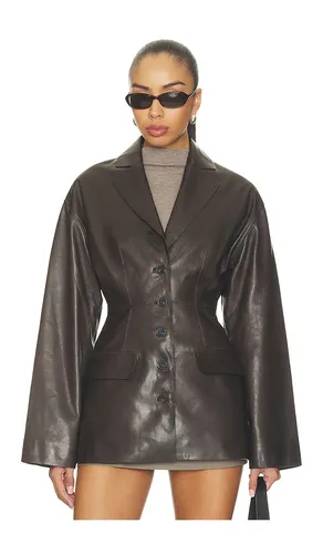 Salta Leather Jacket in Black. - size XXS (also in XS, S, M, L, XL) - EAVES - Modalova