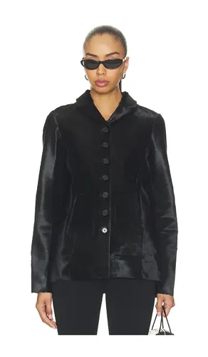 Sigrun Calf Hair Jacket in . - size XS (also in S, M, L, XL) - EAVES - Modalova