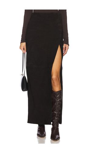 Cruz Suede Maxi Skirt in . - size L (also in M, S, XL, XS, XXS) - EAVES - Modalova