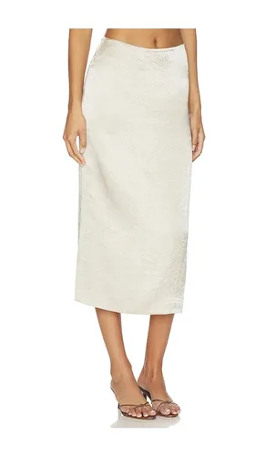 Kory Midi Skirt in Metallic Neutral. - size M (also in S, XL, XS) - EAVES - Modalova