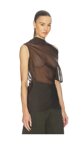 Saeunn Asym Top in Brown. - size L (also in M, S, XS) - EAVES - Modalova