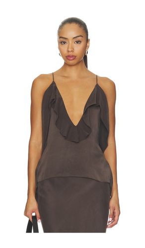 Emilia Washed Silk Top in . Taglia L. Also in M, S, XL, XS - EAVES - Modalova