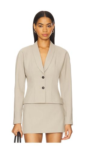 Liah Blazer Top in Khaki in Taupe. - size L (also in M, S, XL, XS) - EAVES - Modalova