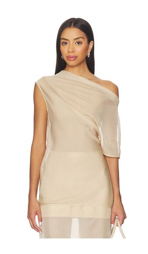 Saeunn Asym Top in Beige. - size L (also in M, S, XL, XS) - EAVES - Modalova