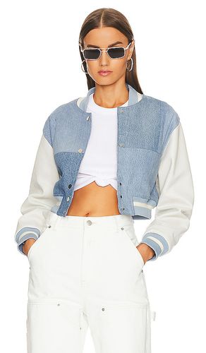 Cropped Varsity Jacket in Denim-Light. - size XS (also in XXL) - EB Denim - Modalova