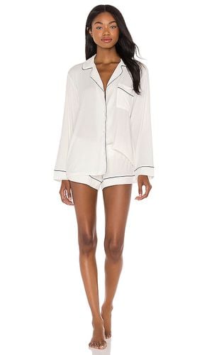 Gisele Long Sleeve PJ Set in White. - size L (also in M, XL) - eberjey - Modalova