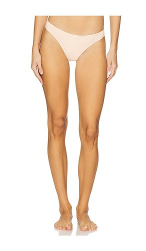 Pima Stretch Cotton Thong in Beige. - size L/XL (also in M/L) - eberjey - Modalova