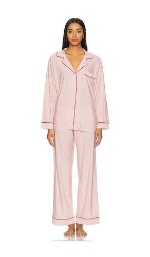 Gisele Printed Long PJ Set in Red. - size S (also in XS, M, L, XL) - eberjey - Modalova