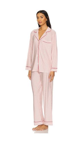 Gisele Printed Long PJ Set in Red. - size L (also in M, S, XL, XS) - eberjey - Modalova