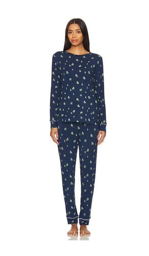 Gisele Printed Crew PJ Set in Navy. - size M (also in S, XL, XS) - eberjey - Modalova