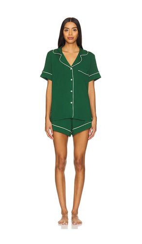 Gisele Relaxed Short PJ Set in Green. - size L (also in M, XL) - eberjey - Modalova