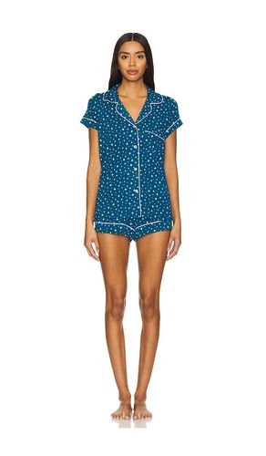 Gisele Printed Shortie Set in Blue. - size M (also in S, XL, XS) - eberjey - Modalova